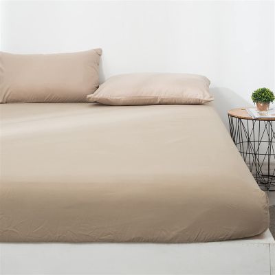 Icegrey Bedding Deep Pocket Fitted Sheet Bottom Sheet Soft Microfiber Shrinkage and Fade Resistant Non-Slip Snug Fit for Mattress, Khaki, 70"x78"+10"