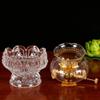 13.5cm Chinese Butter Lamp Buddha Household Glass Oil Lamp Buddhist Temple Supplies view 2