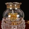 13.5cm Chinese Butter Lamp Buddha Household Glass Oil Lamp Buddhist Temple Supplies view 3
