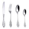 72 Pieces Gorgeous Silver Flatware Sets, Heavy Tableware Antique Silver Flatware Set, 18/10 Stainless Steel Cutlery, Antique Silver-plated Cutlery Set for 18 (72pcs, silver) view 1