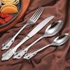 72 Pieces Gorgeous Silver Flatware Sets, Heavy Tableware Antique Silver Flatware Set, 18/10 Stainless Steel Cutlery, Antique Silver-plated Cutlery Set for 18 (72pcs, silver) view 4