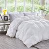 Star Linen Fluffy Down Alternative 1000 Series 5 Piece White Pinch Pleated Bedding Comforter Set (Comforter + 4 Pillow Cases) 500 GSM Egyptian Cotton Twin XL view 1