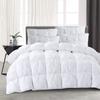 Star Linen Fluffy Down Alternative 1000 Series 5 Piece White Pinch Pleated Bedding Comforter Set (Comforter + 4 Pillow Cases) 500 GSM Egyptian Cotton Twin XL view 3