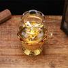 15cm Buddhist Lotus Windproof Oil Lamp Buddha Butter Lamp Temple Supplies Decorate view 2