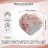 Crocon Sunstone Gemstone Big Heart Hand Carved Puff Stones Set Pocket Crystals Healing Tumble Collection Palm Worry Pocket Stone Good Luck Charm Gift Craft Home Decor Size 2 inch view 4