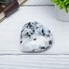 Crocon 50mm Rainbow Moonstone Heart Stone Big Heart Shape Puff Stones Set 450+ Carats Pocket Crystal Healing Tumble Collection Palm Worry Stone Good Luck Charm Meditation Gift Craft Home Decor view 2