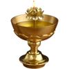 12.5cm Chinese Traditions Copper Oil Lamp Buddha Butter Lamp Household Buddhist Supplies view 1