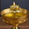 12.5cm Chinese Traditions Copper Oil Lamp Buddha Butter Lamp Household Buddhist Supplies view 3