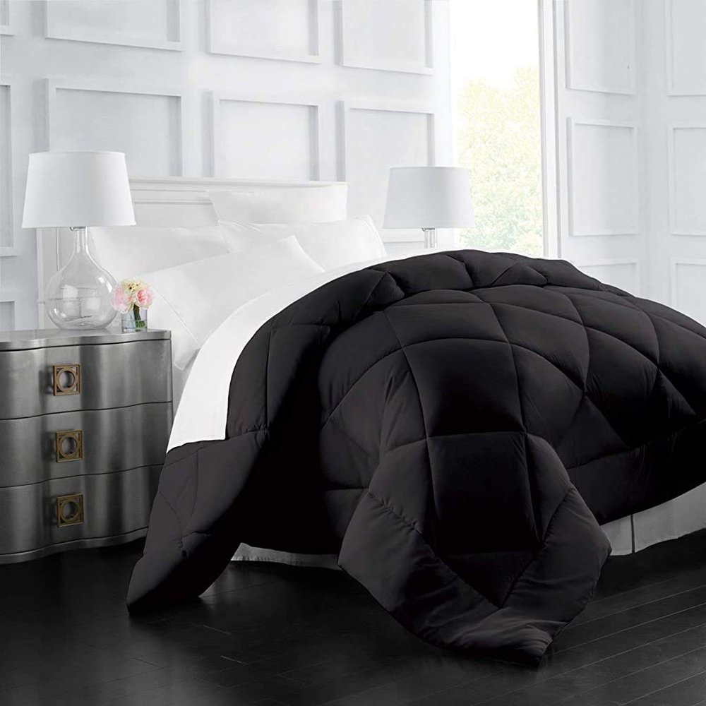 3 Piece Duvet Insert Queen (88'' x 94'') Comforter All Season Black Alternative Comforter Soft and Fluffy