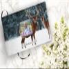 COMMEMORATIVE CREMATION URNS Deer Photo Funeral Guest Book for Memorial Service and Celebration of Life Guest Book for Memorial Service - Beautiful & Vibrant Sign in Book for Funeral view 2