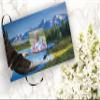 COMMEMORATIVE CREMATION URNS Bald Eagle Photo Funeral Guest Book for Memorial Service and Celebration of Life Guest Book for Memorial Service - Beautiful & Vibrant Sign in Book for Funeral view 2