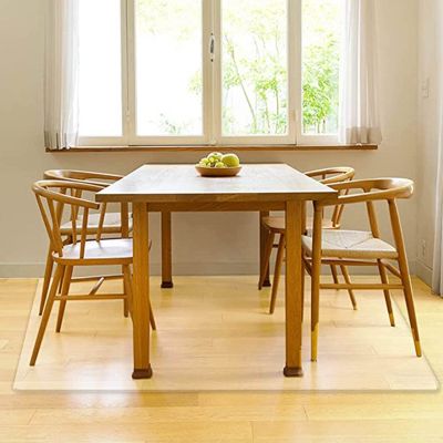 DXZ-Design Rectangle Clear Plastic Floor Protector, Kitchen Carpet PVC Protection Pad 100cm 1.5m 2m 250cm 300cm, Transparent Chair Mat (Size : 39.4x70.9in/100x180cm)