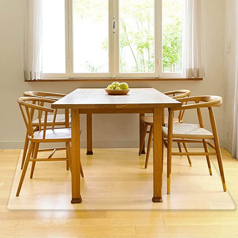 DXZ-Design Rectangle Clear Plastic Floor Protector, Kitchen Carpet PVC Protection Pad 100cm 1.5m 2m 250cm 300cm, Transparent Chair Mat (Size : 39.4x70.9in/100x180cm)