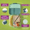 b.box Lunch Box for Big Eaters All Ages - 8.5 Cup Leak Proof Bento Box with 4 Compartments, School Lunch Container with Ice Pack, Dishwasher Safe, BPA-Free, PFAS-Free - Emerald Forest view 3