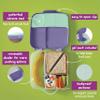 b.box Lunch Box for Big Eaters All Ages - 8.5 Cup Leak Proof Bento Box with 4 Compartments, School Lunch Container with Ice Pack, Dishwasher Safe, BPA-Free, PFAS-Free - Lilac Pop view 3