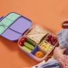 b.box Lunch Box for Big Eaters All Ages - 8.5 Cup Leak Proof Bento Box with 4 Compartments, School Lunch Container with Ice Pack, Dishwasher Safe, BPA-Free, PFAS-Free - Lilac Pop view 4