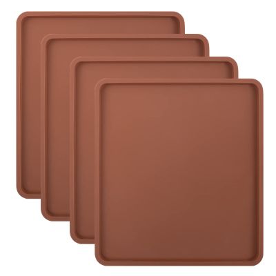 Aulock 4PCS Silicone Food Dehydrator Sheets with Edge, Non-stick Tray Liner