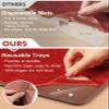 Aulock 4PCS Silicone Food Dehydrator Sheets with Edge, Non-stick Tray Liner view 2