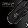 5 Pairs Premium Alloy Chopsticks Chinese Style "Step by Step to Rise" Chopsticks, Home Hotel Tableware Non-slip Chopstick,Dishwasher Safe,Reusable Metal Tableware-Golden+Black view 3