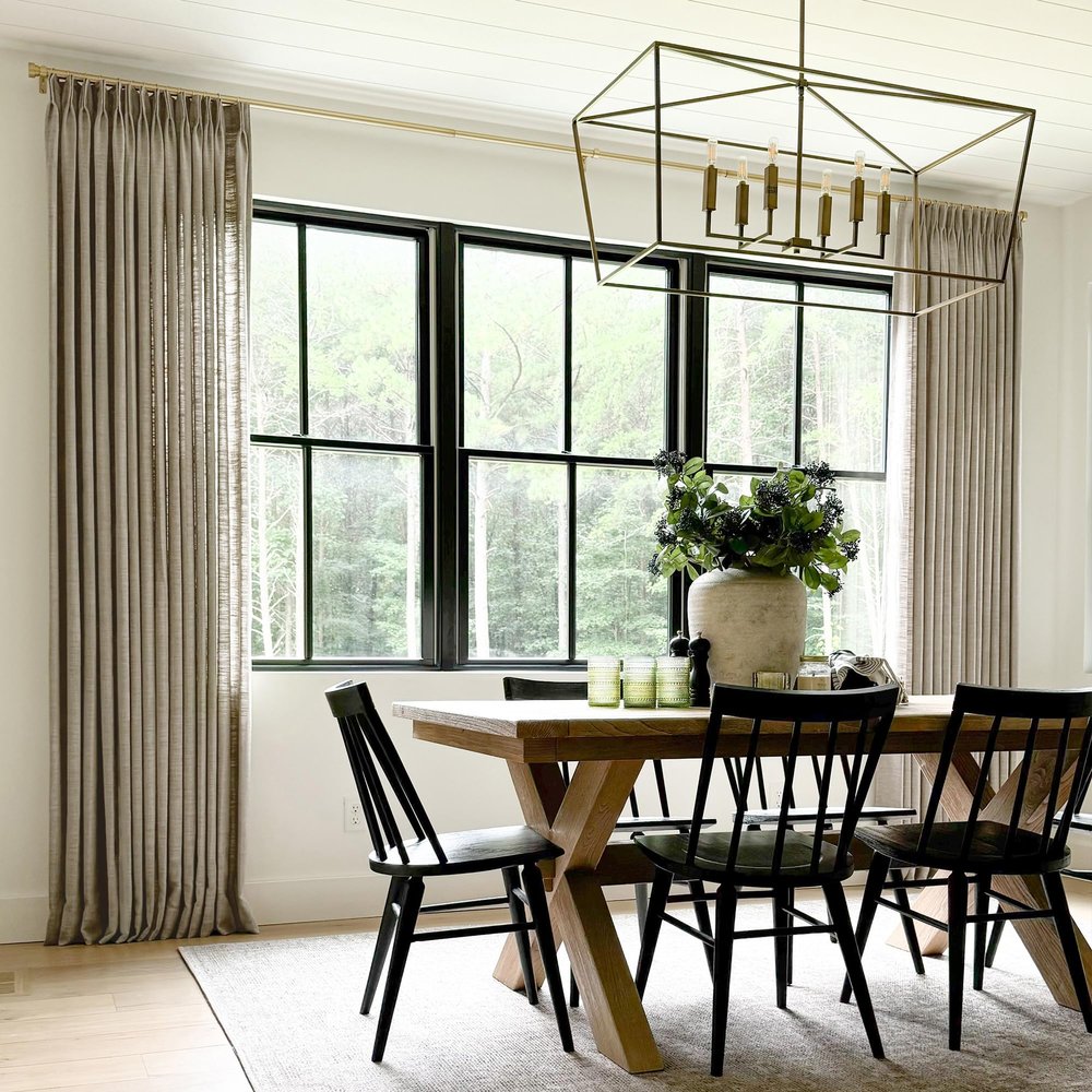 TWOPAGES Pinch Pleated Curtain 120 Inches Long Taupe Grey Faux Linen Textured Curtain for Track System, Lined Light Filtering Drape (1 Panel, 52W x 120L)