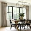 TWOPAGES Pinch Pleated Curtain 120 Inches Long Taupe Grey Faux Linen Textured Curtain for Track System, Lined Light Filtering Drape (1 Panel, 52W x 120L) view 1