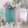 35.4in Tall Metal Wedding Vases for Centerpieces: Set of 2 Flower Stands with Acrylic Crystals, Elegant Table Centerpiece Chandelier Stands for Birthday Party Dinner Event Christmas Wedding Home Dcor view 2