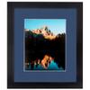 ArtToFrames 15x17 inch Satin Black Picture Frame with 2 Inch Single Delft Blue Mat, SingleMat-FRBW26079-15x17-885 view 2