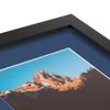 ArtToFrames 15x17 inch Satin Black Picture Frame with 2 Inch Single Delft Blue Mat, SingleMat-FRBW26079-15x17-885 view 4