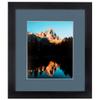 ArtToFrames 6x18 inch Satin Black Picture Frame with 2 Inch Single Dutch Blue Mat, SingleMat-FRBW26079-6x18-785 view 2