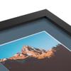 ArtToFrames 6x18 inch Satin Black Picture Frame with 2 Inch Single Dutch Blue Mat, SingleMat-FRBW26079-6x18-785 view 4