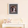 ArtToFrames 4x18 inch Off White Wash on Ash Picture Frame with 2 Inch Single Charcoal Mat, SingleMat-0151-59504-475-4x18-41 view 3