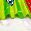 YIFONTIN Kids Beach Towel Super Soft Absorbent Throw Blanket 24X48 inch 100% Cotton for Kids Swimming Bath Camping, Soccer Green Stripes. view 3