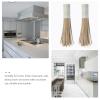 Cabilock Japanese Wok 2Pcs Kitchen Cleaning Brush Frying Pan Brush with Handle Traditional Pot Cleaning Brush Cleaning Whisk Tools for Chinese Wok Cleaning Scrubber view 4