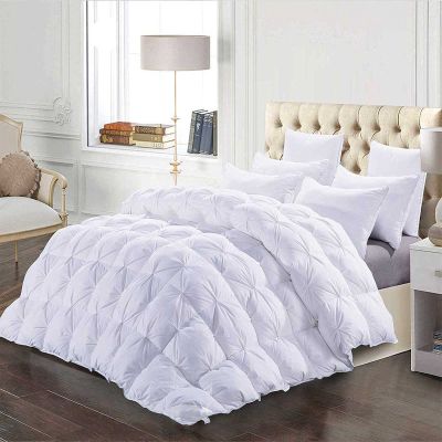 XQKXHZ Double Size Duvet, Luxurious White Goose Feather & Down Quilt, 95% Down Filling King Size Bed Duvet, All Seasons Warmth and Breathable Down Comforters, Cotton Shell, White - 200x230cm- 3kg