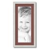 ArtToFrames 8x22 inch Off White Wash on Ash Picture Frame with 2 Inch Single Brique Mat, SingleMat-0151-59504-475-8x22-760 view 1