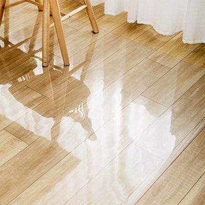 DXZ-Design Rectangle Transparent Wooden Floor Mat, PVC Protection Pad for Carpet Chair, Width 60cm 70cm 80cm 90cm 100cm Plastic Protector (Size : 23.6x31.5in/60x80cm)