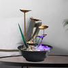 Minimalist Water Fountains Indoor Waterfall Fountain Tabletop Water Fountain Flowing Water Waterfall Feng Shui Home Decoration (D) view 1
