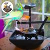 Minimalist Water Fountains Indoor Waterfall Fountain Tabletop Water Fountain Flowing Water Waterfall Feng Shui Home Decoration (D) view 4