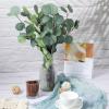 20 Pcs Artificial Eucalyptus Stems Fake Bulk Eucalyptus Faux Greenery Silver Dollar Leaves 23.6 Inches Silver Dollar Fake Plant Decor Silk Branches Artificial Greenery Branches Plant for Wedding Decor view 4