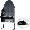 CareforYou Iron Board Holder Wall Mount Iron Board Hanger with Heat Resistant Iron Rack and Hooks for Ironing Board - for Max 5.1 Inch Width view 1