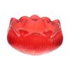 2pcs Lotus Candle Holders Crystal Lotus Candle Tealight Holders Night Light for Dining Table Wedding Red view 1