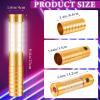 Civaner 2 Pcs Upgrade Bottle Service Lights LED Strobe Baton Bottle Girl Lights Rechargeable Handheld Flashing Club Signs for Birthday Wedding Party (Gold,White Light) view 2