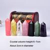 7pcs/Set Treasure Wooden Box Seven Star Array Natural Crystal Pillar Crystal Points view 2