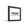 Trends International Black Framed Version Gallery Pops NHL Vegas Golden Knights-Wordmark Wall Art, 12" x 12" view 2