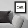 Trends International Black Framed Version Gallery Pops NHL Vegas Golden Knights-Wordmark Wall Art, 12" x 12" view 4