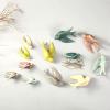 Artificial Handcrafted Ceramic Yellow Swallow Animal Sculpture Wall Hanging Art Decor Home Office Wedding Gift view 3