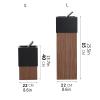 Bathroom Waste Basket Square Wooden Trash Can Modern Swing Cover Trash Can Wooden Waste Paper Basket Recycle Station Office Bedroom Waste Paper Basket Kitchen Garbage Can ( Color : B , Size : Large ) view 2