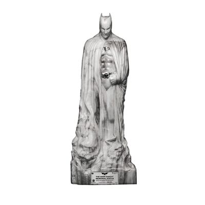Beast Kingdom The Dark Knight Rises Master Craft The Dark Knight Memorial Statue White Faux Marble Texture Edition