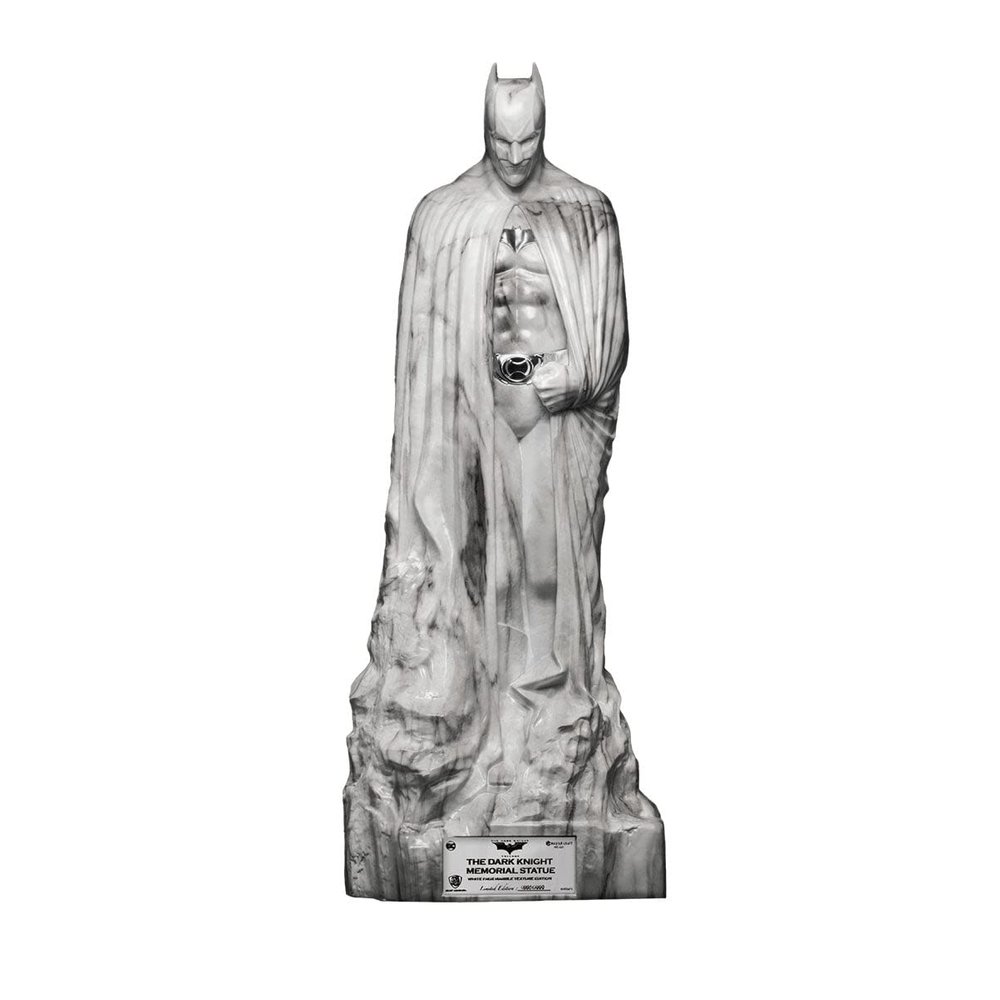 Beast Kingdom The Dark Knight Rises Master Craft The Dark Knight Memorial Statue White Faux Marble Texture Edition