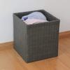 YANZHEXIN Bathroom Waste Basket Indoor Trash Can Trash Basket Waste Paper Basket Trash Can Gray Clothes Storage Basket Bathroom Kitchen Home Office Kitchen Garbage Can (Color : A) view 4